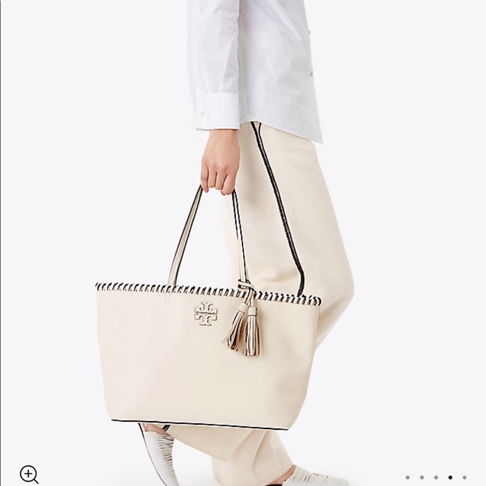 ✨FINAL🎉Tory Burch McGraw Whipstitch Large Tote♥️ - Picture 6 of 7